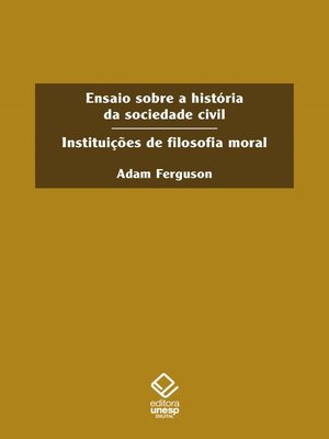 cover image of Ensaio sobre a historia da sociedade civil